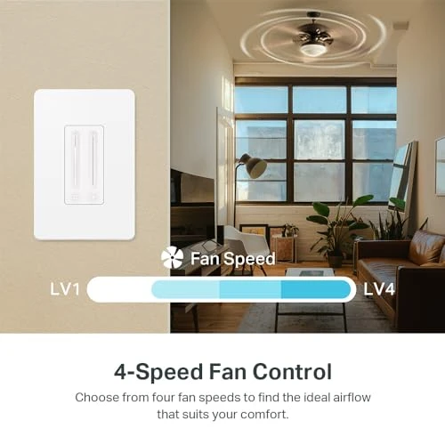 Smart Ceiling Fan Control & Dimmer Switch — Smart Switch, Kasa