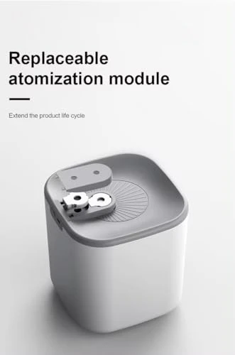 Ultrasonic Air Humidifier with LED Lights — Essential Oil Diffuser, ALQMIA