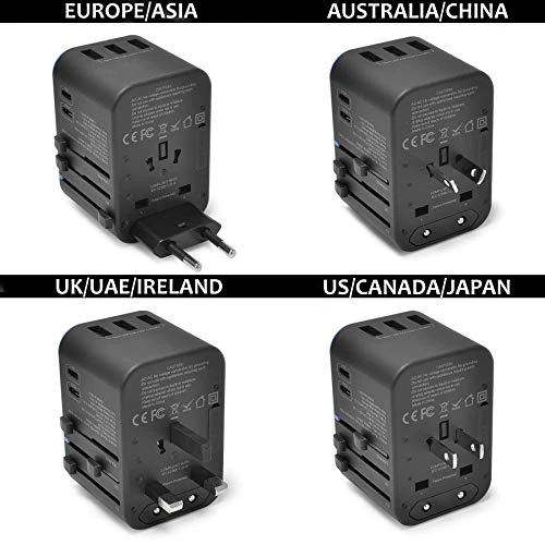 World International Travel Plug Adapter — Power Bank, Ceptics