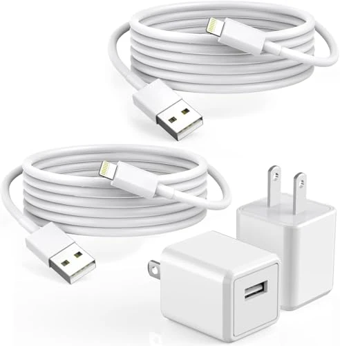 Fast Charging USB Wall Charger with Lightning Cable, Curvologys