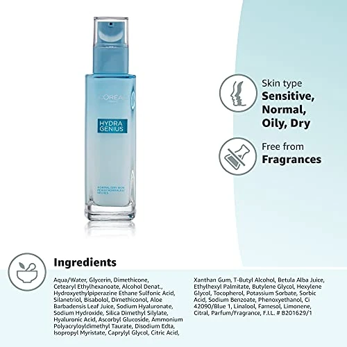 Hydra Genius Daily Liquid Care Oil-Free Face Moisturizer, L'OREAL PARIS
