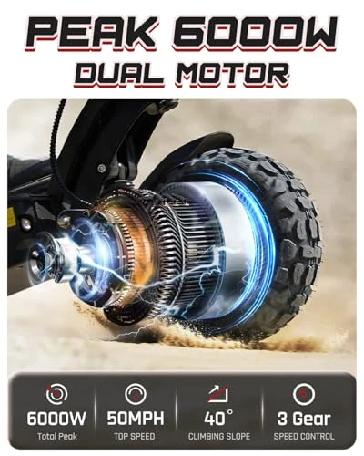 Raptor 6000W Motor Scooter, M YUME SCOOTER