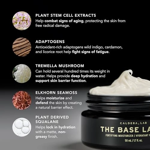 The Base Layer | Men's Organic Face Cream Moisturizer, Caldera + Lab
