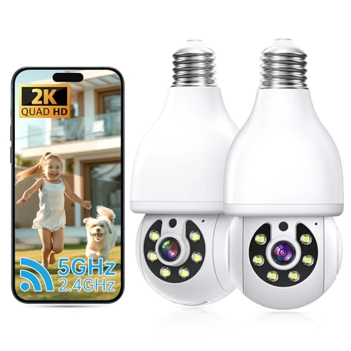 2K Light Bulb Security Camera — Security Camera, Noahtec