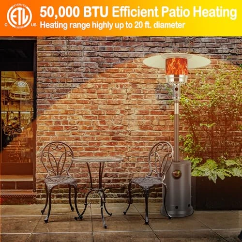 50,000 BTU Patio Heater with Sand Box, Hykolity