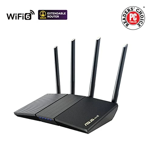 Dual Band WiFi 6 Extendable Router, Asus