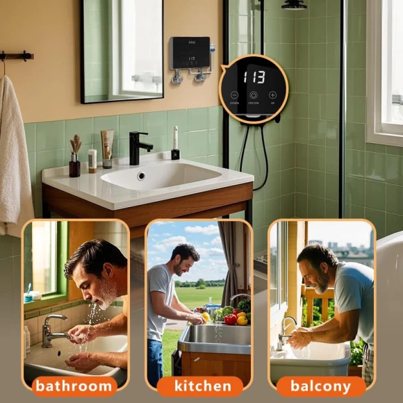 Electric Tankless Water Heater, HNK