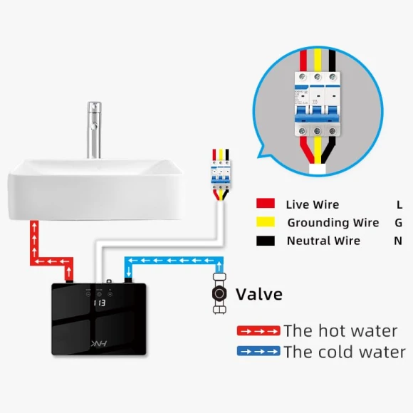 Electric Tankless Water Heater, HNK