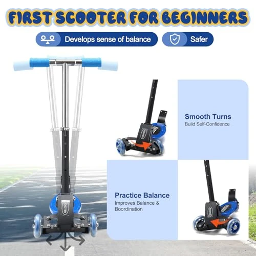 Heavy-Duty Kids 3-Wheel Scooter, EUIJOIP