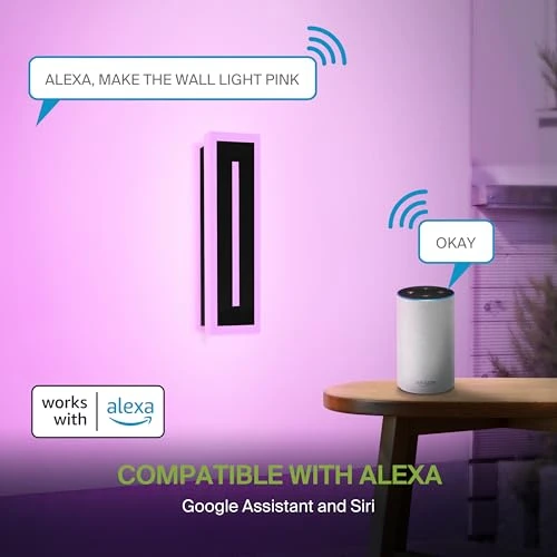 LED Wall Mount Light Fixture — Smart Light Bulb, ASD