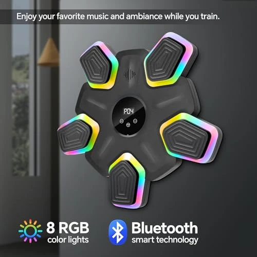 Music Boxing Machine with Parent-Child Gloves — Smart Boxing Trainer, SHGUMITE