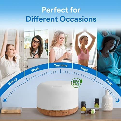 Premium Essential Oil Diffuser with Remote Control — Essential Oil Diffuser, ASAKUKI