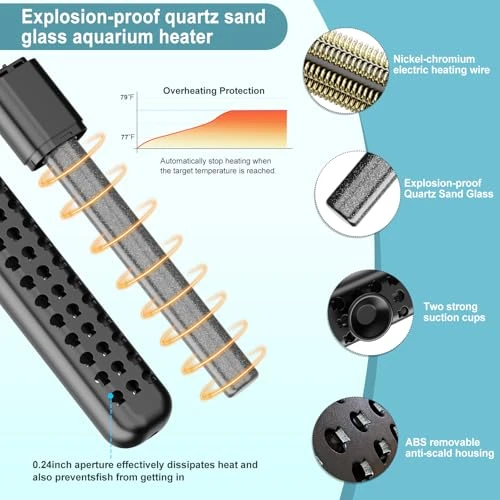 Submersible Aquarium Heater, HANLESHUKA