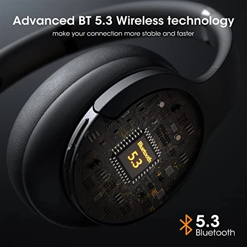 Upgrade Bluetooth Headphones Over Ear — Wireless Earbuds, DOQAUS