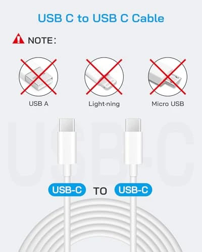Fast Charging USB C Power Brick with Cord — Power Bank