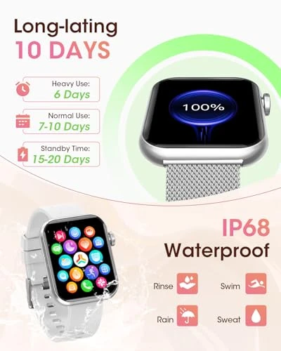 Health Fitness Smartwatch — Fitness Tracker, KACUBAKU