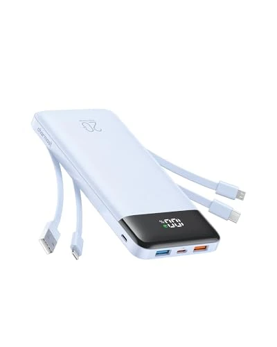 Portable Charger with 4 Built-in Cables & 6 Outputs — Power Bank, Charmast