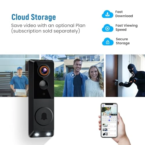 Smart Wireless Doorbell Camera — Video Doorbell, SpinLens