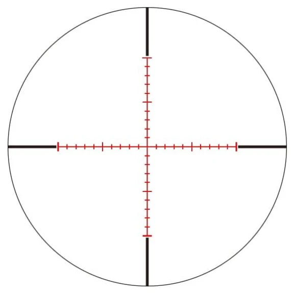 Tactical Riflescope, Silver, SFP MTR-3 Reticle, 1/8 MOA, 4-Level Illumination, Middle Wheel, March