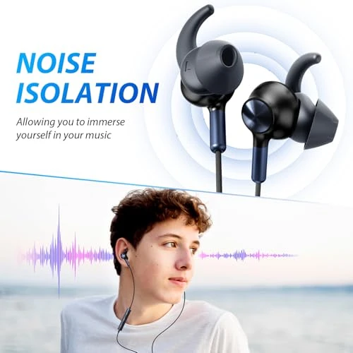 Wired USB-C Earbuds with Microphone — Wireless Earbuds, AFGHOA