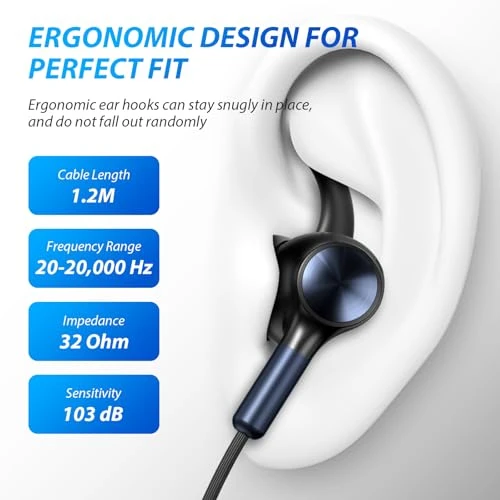 Wired USB-C Earbuds with Microphone — Wireless Earbuds, AFGHOA