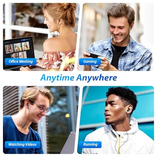 Wired USB-C Earbuds with Microphone — Wireless Earbuds, AFGHOA