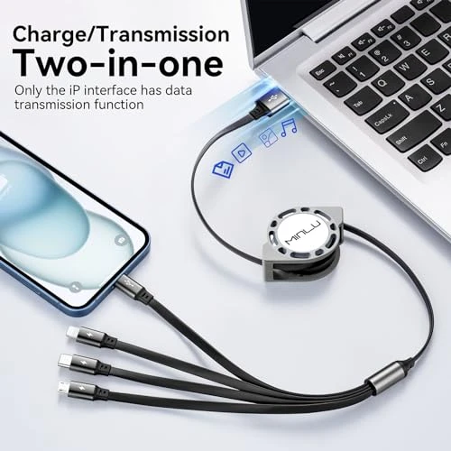 Retractable Multi Charging Cable, Minlu