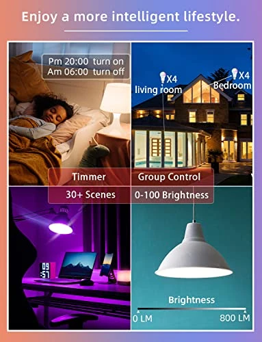 Smart LED Light Bulb - Color Changing Bulbs — Smart Light Bulb, Dawwee