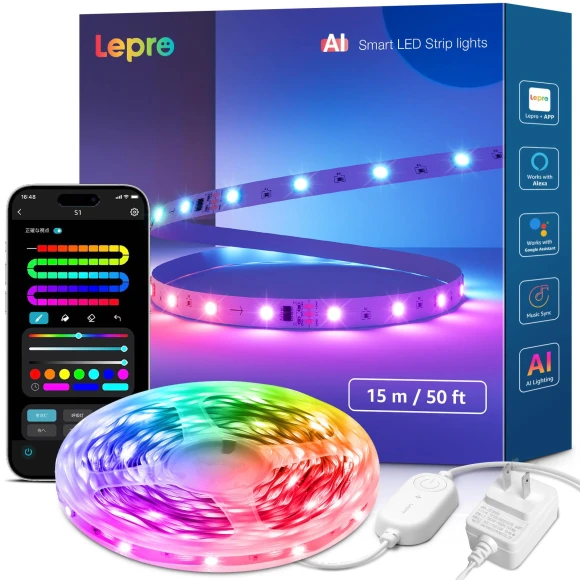 AI Generated Light LED Strip — LED Strip Lights, Lepro