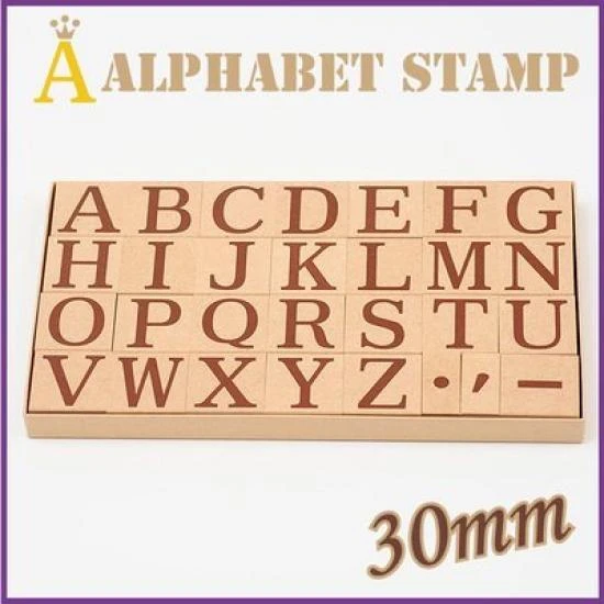 Alphabet Stamp 30mm, Stamp Studio