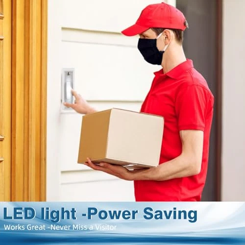 Lighted Doorbell Button, Abvsdu