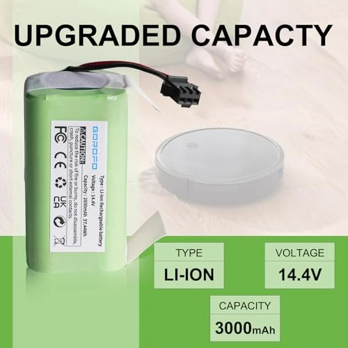 Vacuum Cleaner Battery, GOROFO