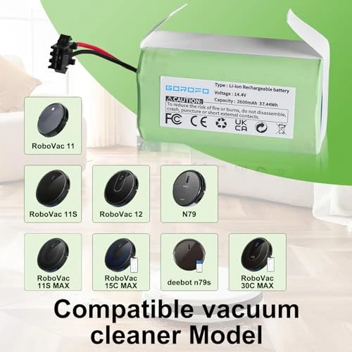 Vacuum Cleaner Battery, GOROFO
