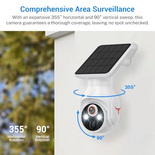 WiFi Security Camera with Solar Panel, SizzChat