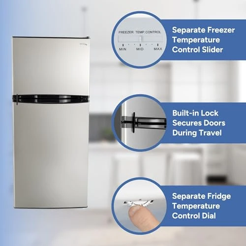 10 Cu Ft 12V RV Refrigerator, RecPro