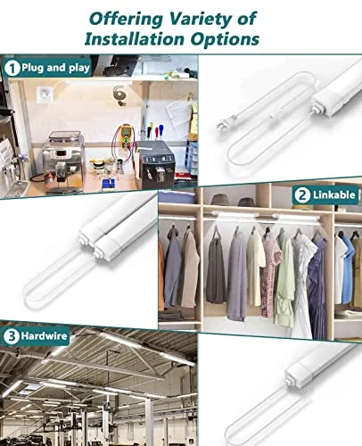 LED Shop Light With Plug, WNSNOU