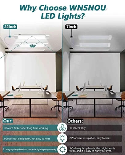 LED Shop Light With Plug, WNSNOU