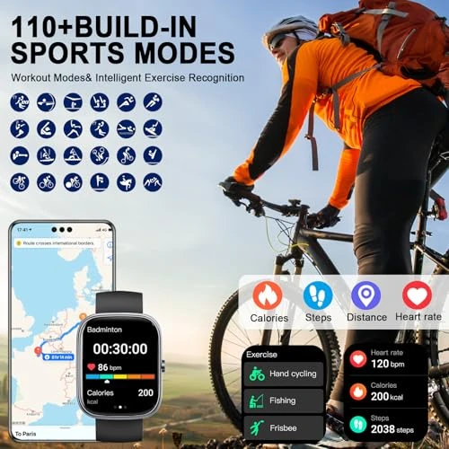 Smart Watch with Fitness Tracking and Call Features — Smart Watch, Dyurwa