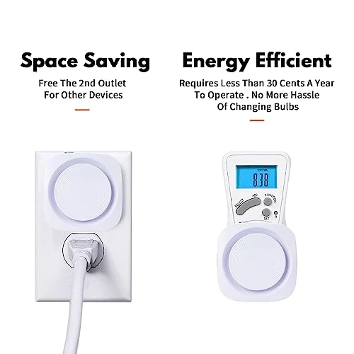 Dimmable Night Light with Dust to Dawn Sensor, EHENMALOM