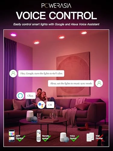 Smart LED Recessed Lighting, POWERASIA