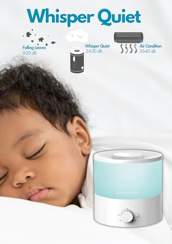 Cool Mist Humidifier with Essential Oil Diffuser, MEGAWISE