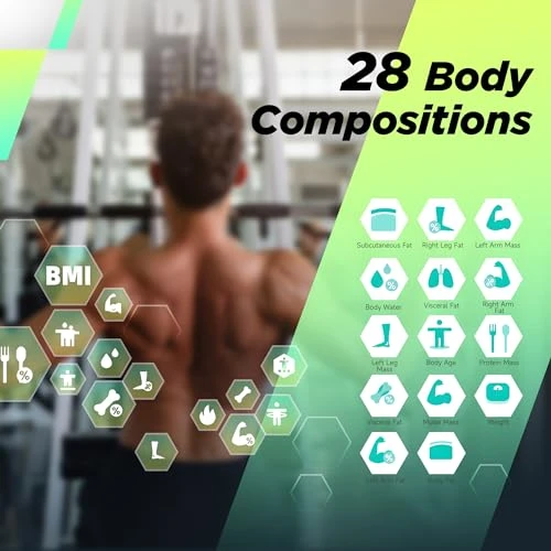 Digital Bathroom Scale for Body Weight and Composition, runstar