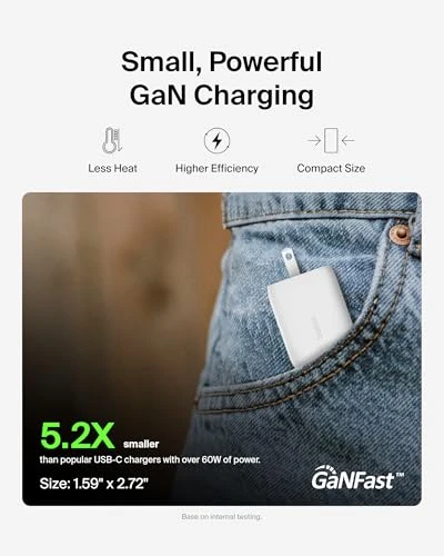 Dual USB-C GaN Wall Charger, Belkin