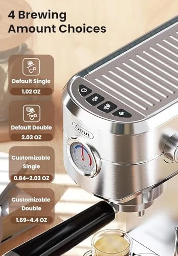 Professional Espresso Maker with Milk Frother — Coffee Maker, Gevi