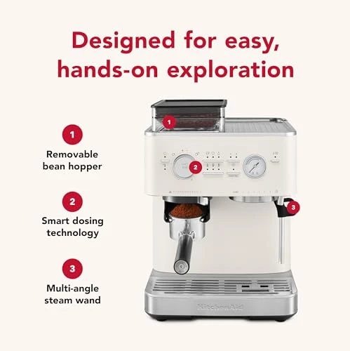Semi Automatic Espresso Machine with Burr Grinder, KitchenAid