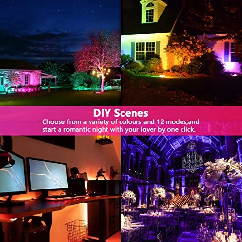 LED Flood Light, Color Changing, Smart Outdoor Lighting — Smart Light Bulb, MELPO