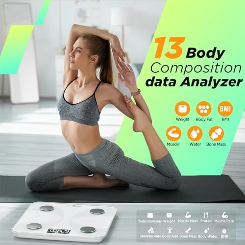 Smart Scale for Body Weight and Fat Percentage, runstar