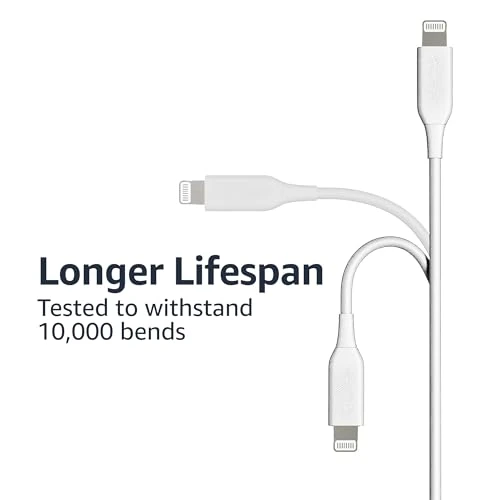 USB-A to Lightning Charger Cable, Amazon Basics