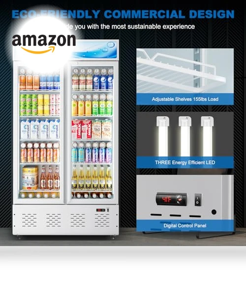 Commercial Beverage Refrigerator with Glass Door — Drink Coolers, ECEVT