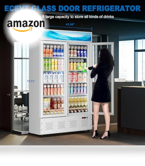 Commercial Beverage Refrigerator with Glass Door — Drink Coolers, ECEVT